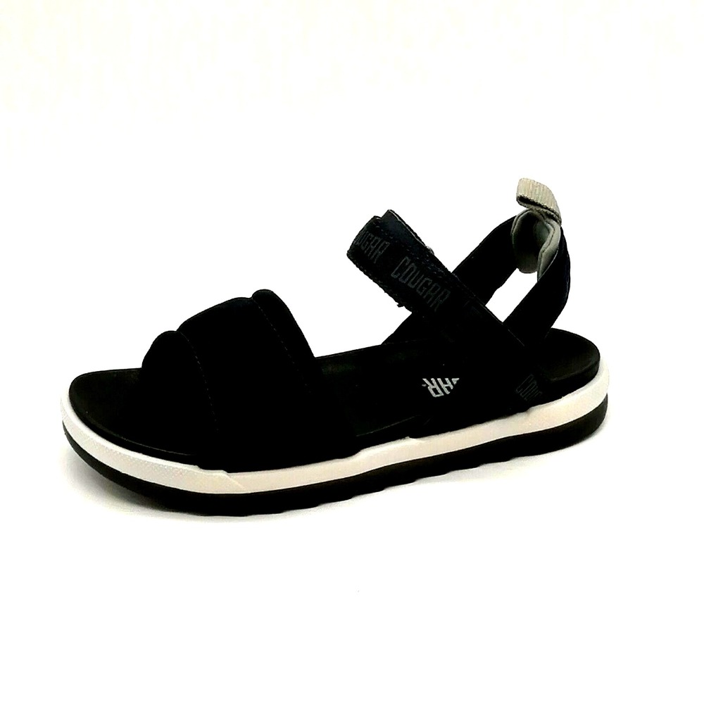 Cougar Shoes‎ Womens Leona Black 6 Leather Sport Sandal Walking Comfort NEW